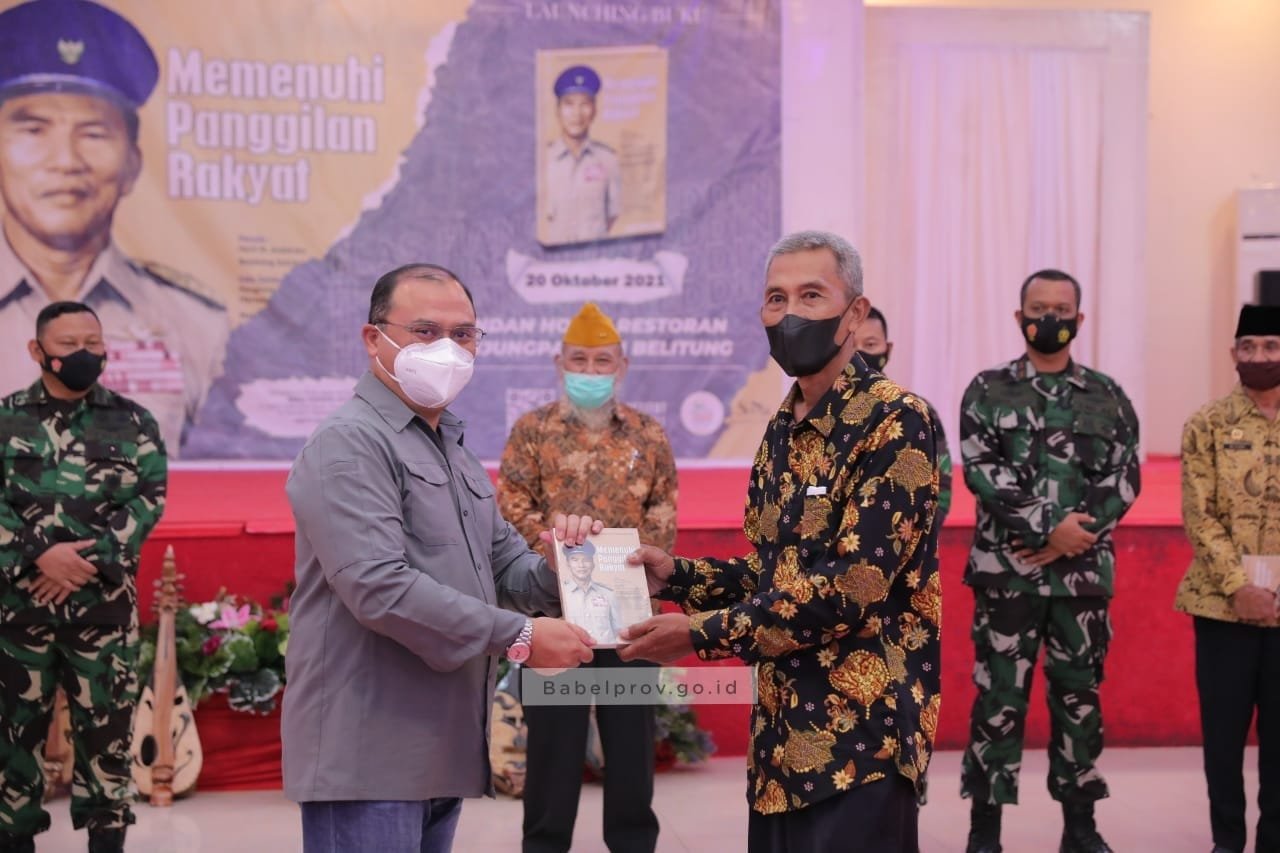 Gubernur Erzaldi Launching Buku “Memenuhi Panggilan Rakyat” Kisah H.A.S Hanandjoeddin